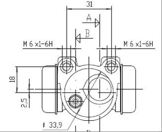 Motaquip VWC532 - Колесный тормозной цилиндр autospares.lv