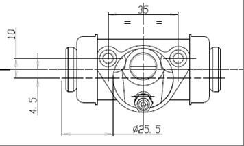 Motaquip VWC640 - Колесный тормозной цилиндр autospares.lv