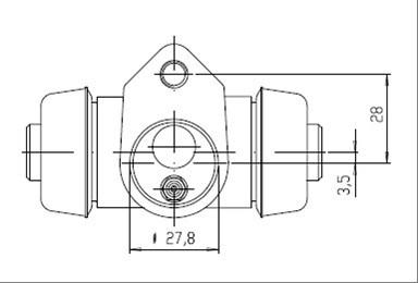 Motaquip VWC658 - Колесный тормозной цилиндр autospares.lv