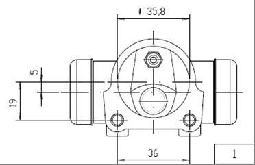 Motaquip VWC605 - Колесный тормозной цилиндр autospares.lv