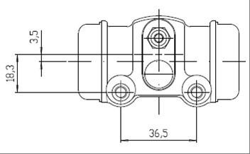 Motaquip VWC684 - Колесный тормозной цилиндр autospares.lv