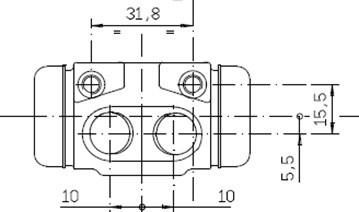 Motaquip VWC829 - Колесный тормозной цилиндр autospares.lv