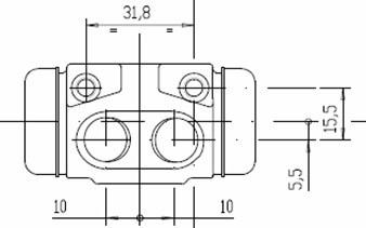 Motaquip VWC828 - Колесный тормозной цилиндр autospares.lv