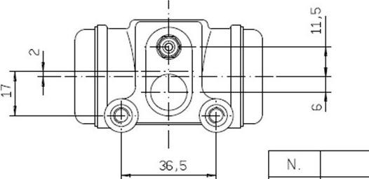 Motaquip VWC822 - Колесный тормозной цилиндр autospares.lv