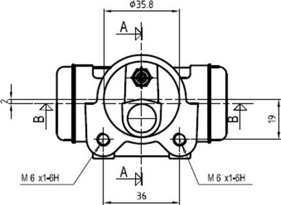 Motaquip VWC875 - Колесный тормозной цилиндр autospares.lv