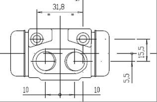 Motaquip VWC345 - Колесный тормозной цилиндр autospares.lv