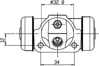 Motaquip VWC248 - Колесный тормозной цилиндр autospares.lv