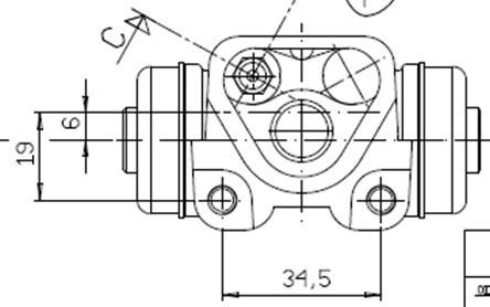 Motaquip VWC796 - Колесный тормозной цилиндр autospares.lv