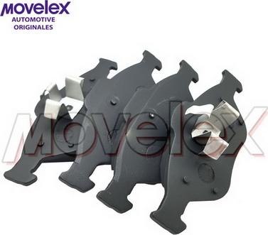 Movelex M20814 - Тормозные колодки, дисковые, комплект autospares.lv