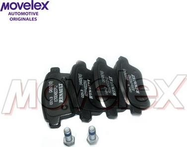 Movelex M22228 - Тормозные колодки, дисковые, комплект autospares.lv