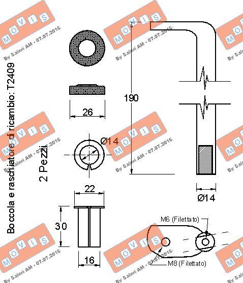 MOVIS AST2408/190 - Натяжитель, поликлиновый ремень autospares.lv