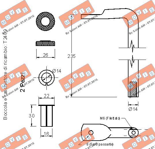 MOVIS AST2408/235/0 - Натяжитель, поликлиновый ремень autospares.lv