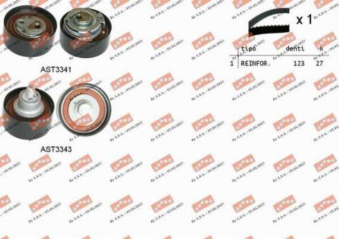 MOVIS ASTK1281 - Комплект зубчатого ремня ГРМ autospares.lv