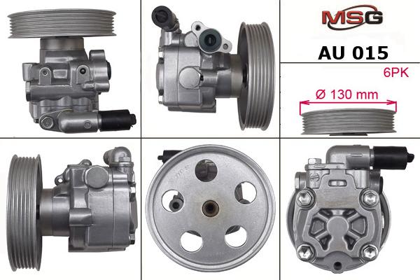 MSG AU 015 - Гидравлический насос, рулевое управление, ГУР autospares.lv