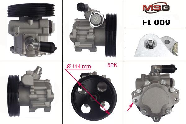 MSG FI 009 - Гидравлический насос, рулевое управление, ГУР autospares.lv