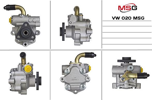 MSG VW 020 - Гидравлический насос, рулевое управление, ГУР autospares.lv