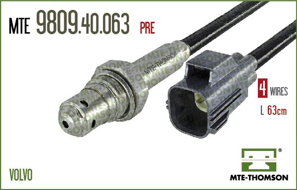 MTE-Thomson 9809.40.063 - Лямбда-зонд, датчик кислорода autospares.lv