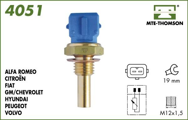 MTE-Thomson 4051 - Датчик, температура охлаждающей жидкости autospares.lv