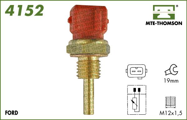 MTE-Thomson 4152 - Датчик, температура охлаждающей жидкости autospares.lv