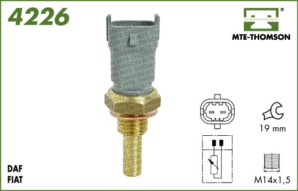 MTE-Thomson 4226 - Датчик, температура охлаждающей жидкости autospares.lv