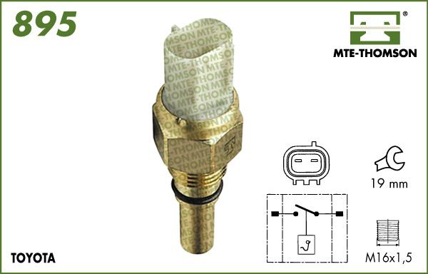 MTE-Thomson 895 - Термовыключатель, вентилятор радиатора / кондиционера autospares.lv