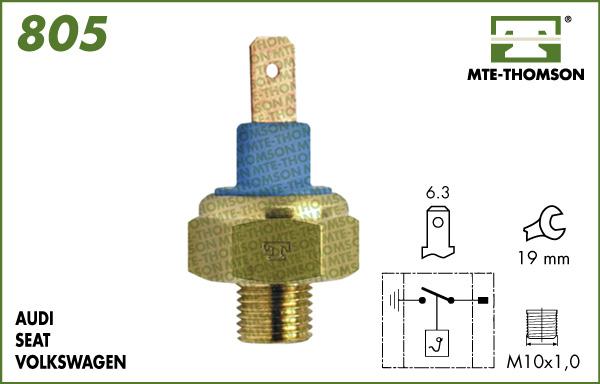 MTE-Thomson 805.110 - Термовыключатель, вентилятор радиатора / кондиционера autospares.lv