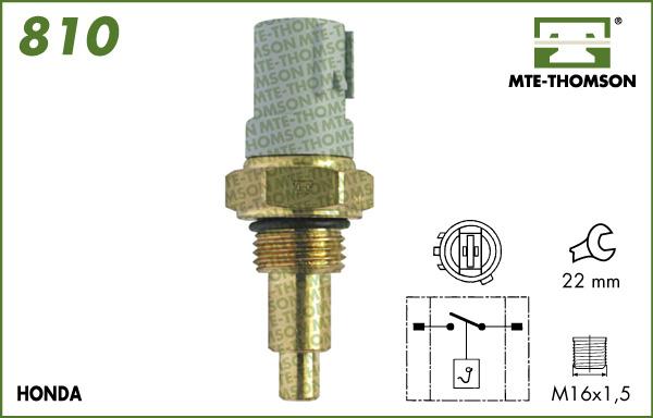 MTE-Thomson 810 - Термовыключатель, вентилятор радиатора / кондиционера autospares.lv