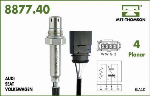 MTE-Thomson 8877.40.035M2 - Лямбда-зонд, датчик кислорода autospares.lv