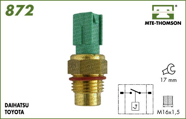 MTE-Thomson 872 - Термовыключатель, вентилятор радиатора / кондиционера autospares.lv