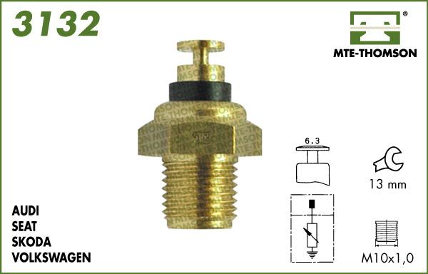 MTE-Thomson 3132 - Датчик, температура охлаждающей жидкости autospares.lv