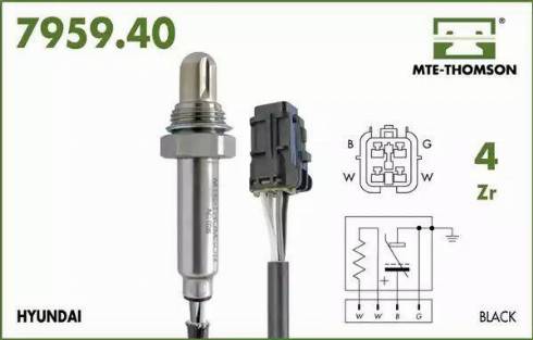 MTE-Thomson 7959.40.040 - Лямбда-зонд, датчик кислорода autospares.lv