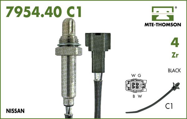 MTE-Thomson 7954.40.063C1 - Лямбда-зонд, датчик кислорода autospares.lv