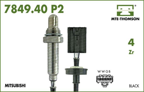 MTE-Thomson 7849.40.042P2 - Лямбда-зонд, датчик кислорода autospares.lv