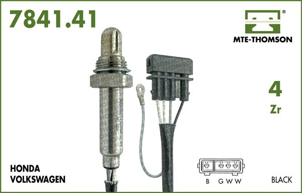 MTE-Thomson 7841.41.101 - Лямбда-зонд, датчик кислорода autospares.lv