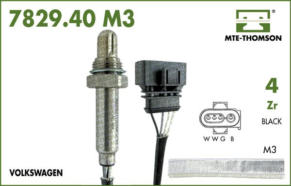 MTE-Thomson 7829.40.140M3 - Лямбда-зонд, датчик кислорода autospares.lv