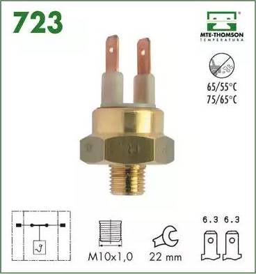 MTE-Thomson 723 - Датчик, температура охлаждающей жидкости autospares.lv