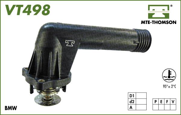 MTE-Thomson VT498.95 - Термостат охлаждающей жидкости / корпус autospares.lv