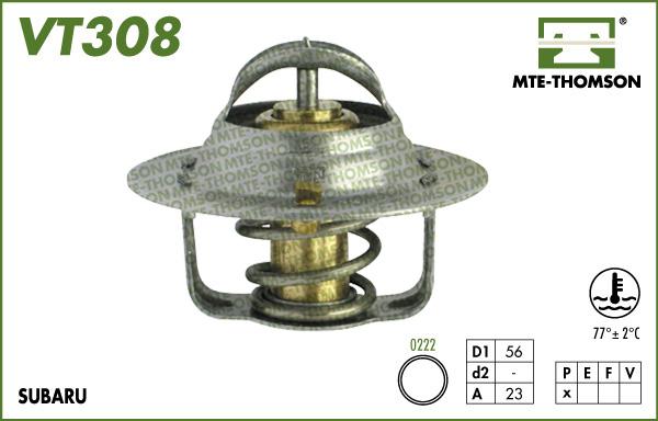 MTE-Thomson VT308.77 - Термостат охлаждающей жидкости / корпус autospares.lv