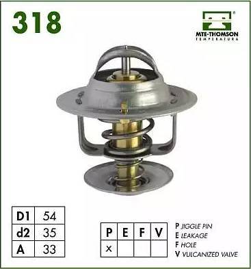 MTE-Thomson VT318.83 - Термостат охлаждающей жидкости / корпус autospares.lv