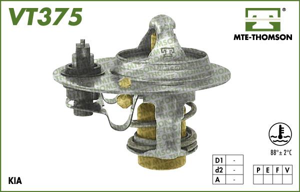 MTE-Thomson VT375.88 - Термостат охлаждающей жидкости / корпус autospares.lv