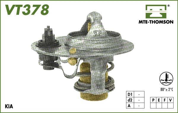 MTE-Thomson VT378.88 - Термостат охлаждающей жидкости / корпус autospares.lv