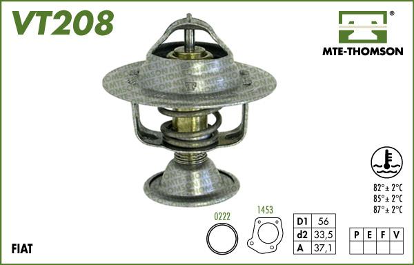 MTE-Thomson VT208.82 - Термостат охлаждающей жидкости / корпус autospares.lv