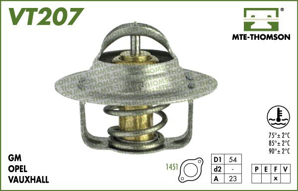 MTE-Thomson VT207.82 - Термостат охлаждающей жидкости / корпус autospares.lv