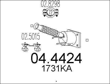 MTS 04.4424 - Катализатор autospares.lv