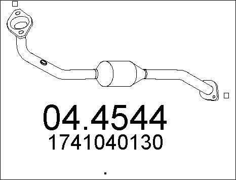 MTS 04.4544 - Катализатор autospares.lv
