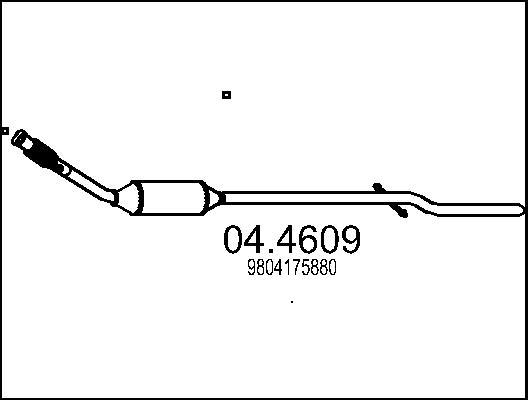 MTS 04.4609 - Катализатор autospares.lv