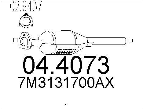 MTS 04.4073 - Катализатор autospares.lv