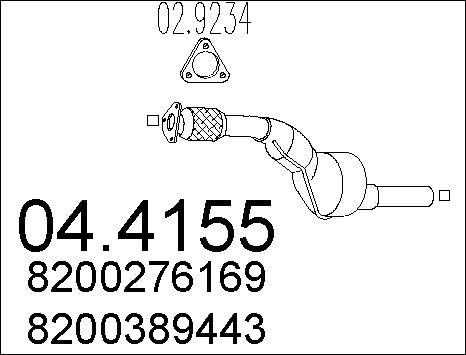 MTS 04.4155 - Катализатор autospares.lv