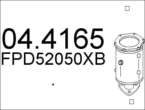 MTS 04.4165 - Катализатор autospares.lv