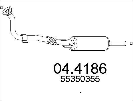 MTS 04.4186 - Катализатор autospares.lv